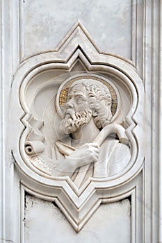 Jesse, relief on the facade of Basilica of Santa Croce in Florence