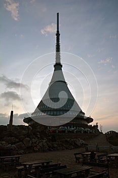 Jested lookout tower and telecomunications transmitter