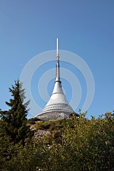 Jested lookout tower and telecomunications transmitter