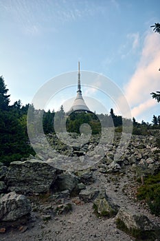 Jested lookout tower and telecomunications transmitter
