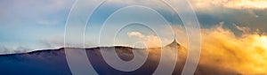 Jested Moutnain sunset panoramic scenery photo