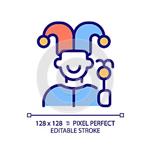 Jester pixel perfect RGB color icon