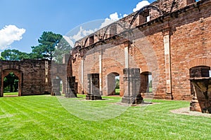 Jesuit mission ruins Jesus de Tavarangue, Paraguay