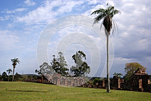 Jesuit mission Ruins in Trinidad Paraguay photo