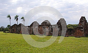 Jesuit mission Ruins in Trinidad Paraguay photo