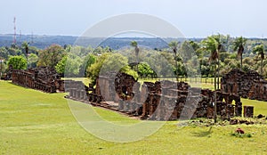 Jesuit mission Ruins in Trinidad Paraguay photo