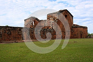 Jesuit mission Ruins in Trinidad, Paraguay