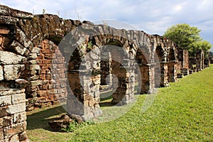 Jesuit mission Ruins in Trinidad, Paraguay photo