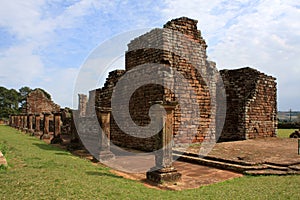 Jesuit mission Ruins in Trinidad, Paraguay photo