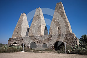 The jesuit smelting ovens in mineral de pozos mexico