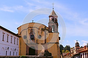 Jesuit temple in patzcuaro michoacan I photo