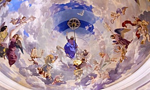 Jesus Angels Painting Saint Nicholas Church Kiev Ukraine