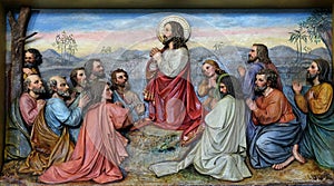 Jesus and Apostles in the Mount of Olives