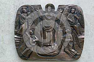 Jesus Ascends into Heaven, Way of Light by Giovanni Dragoni, San Callisto Catacombs in Rome