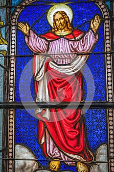 Jesus Ascension Stained Glass Church Saint Augustine Florida