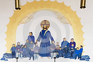 Jesus blesses Inuits photo