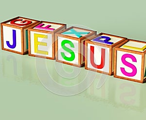 Jesus Blocks Show Son Of God And Messiah photo
