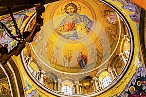 Jesus Catholikon Dome Crusader Church Holy Sepulcher Jerusalem Israel