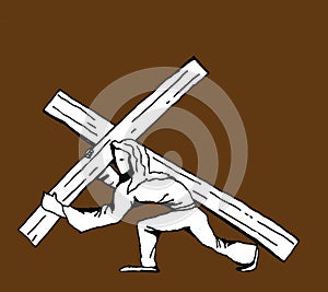 Jesus Christ Carrying Cross