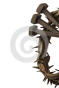 Jesus Christ crown of thorns and nails