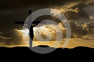 Jesus Christ Crucifixion on Good Friday Silhouette photo