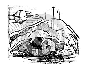 Jesus Christ empty tomb