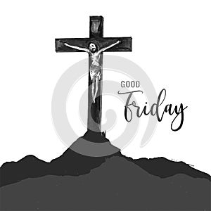 Jesus christ good friday and easter day cross background