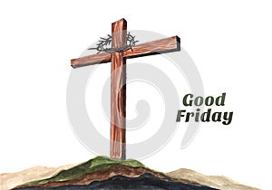 Jesus christ good friday and easter day cross background