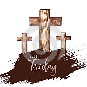 Jesus christ good friday and easter day cross background