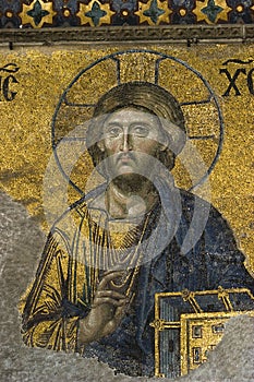 Jesus Christ in Hagia Sophia photo