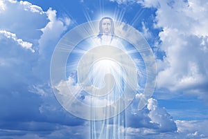 Jesus Christ in Heaven religion concept