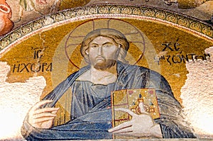 Jesus Christ mosaic in Chora Church
