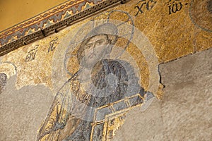 Jesus Christ mosaic at Hagia Sophia