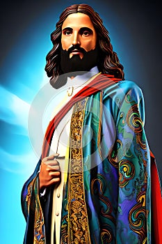 Jesus Christ in the parade dress-coat of the ruler