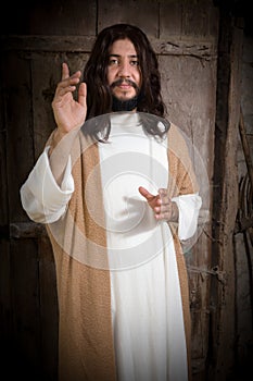 Jesus Christ preaching photo