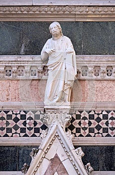 Jesus Christ, Redeemer, Portal on the sidewall of Florence Cathedral photo