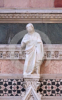 Jesus Christ, Redeemer, Portal on the sidewall of Florence Cathedral photo