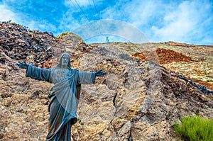 Jesus Christ the Reedemer statue in Tenerife, Canary Islands photo