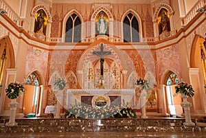 Jesus Christ in The Roman Catholic Church at Chanthaburi Province, Thailand. (The Cathedral of the Immaculate Conception)