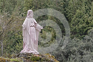 Jesus Christ Sculpture at Outdoors in Cuenca Ecuador