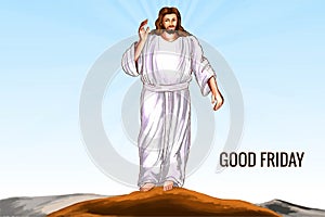 Jesus christ the son of god for good friday card background