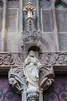 Jesus Christ statue in Hronsky Benadik church and monastery