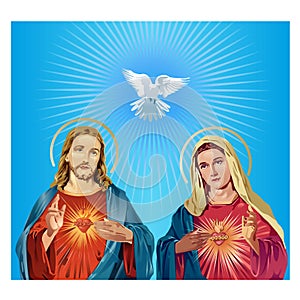 Jesus Christ and the Virgin Mary