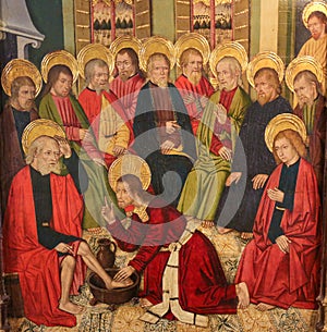 Jesus Christ washing the Feet of the Apostles at the Last Supper