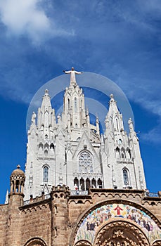 Jesus Christus Statue at Expiatory Church of the Sacred Heart of Jesus photo