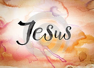 Jesus Concept Watercolor Theme