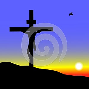Sobre el cruz 