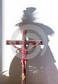 Jesus on the cross and shadow