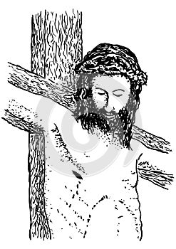 Jesus crucified photo