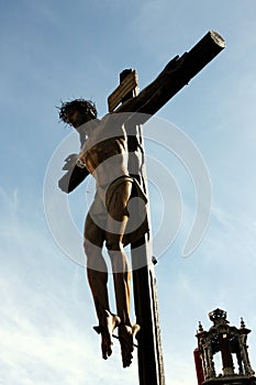 Jesus crucifix, religious celebration photo